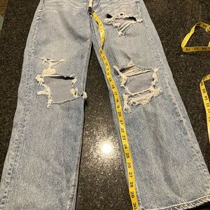 American Eagle Outfitters Light Blue Distressed Men's Jeans